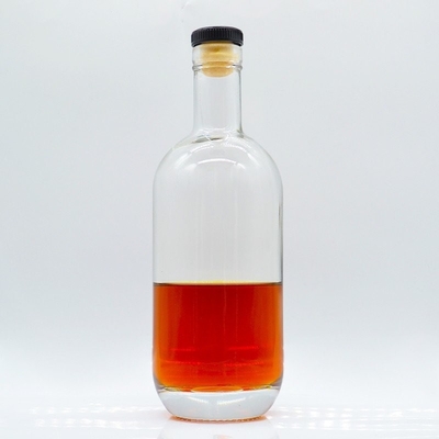특수 알코올 위스키 코크 보드카 병 추가 플린트 실린더 750ml 유리 병