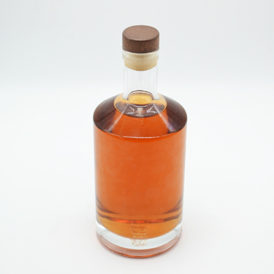 위스키 브랜디 테킬라 진 보드카를 위한 500ml 750ml 맞춤형 선명한 유리 병