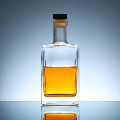 사용자 지정 로고 500ml 유리 위스키 병 보드카 진 과일 와인 데칼 산 병