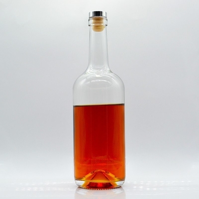 주문 디자인 75cl 위스키 병 0.75l 추가 플린트 코크 보드카 병 무료 샘플