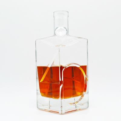 엑스트라 화이트 플린트 글래스 350ml 500ml 700ml 750ml 보드카 진 위스키 리커 유리 병