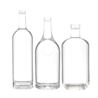 200ml/300ml/700ml/750ml 용량으로 500ml 고급 유리 음주 병