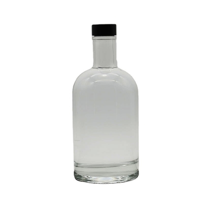 750ml 보드카 병, 얼음 질감과 크리스탈 화이트 유리 재료