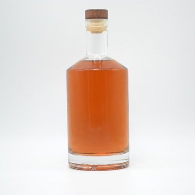 750ml 보드카 병, 얼음 질감과 크리스탈 화이트 유리 재료