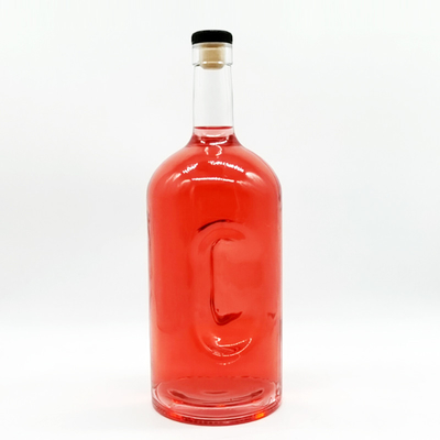 다른 알코올 음료 375ml 500ml 달 모양 얼음 유리 병 주문 테킬라