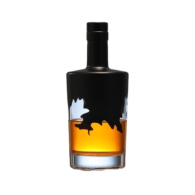 슈퍼 플린트 유리 목걸이 재료 200ml 테킬라 위스키 유리 병 사용자 지정 로고 인쇄