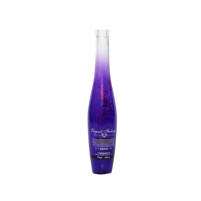 500ml 750ml 평면 얼음 빈 주문 알코올 음료 테킬라 위스키 진 장식 유리 병