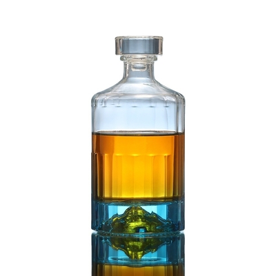 500ml 750ml 럭셔리 와인 유리병 슈퍼 플린트 재료와 코크 톱 캡