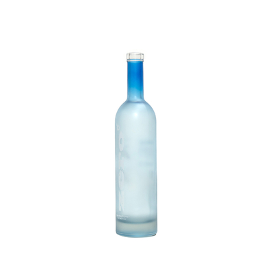 슈퍼 플린트 글래스 주문 750ml 맑은 얼음 빈 유리 보드카 음주 병 모양 와인 병