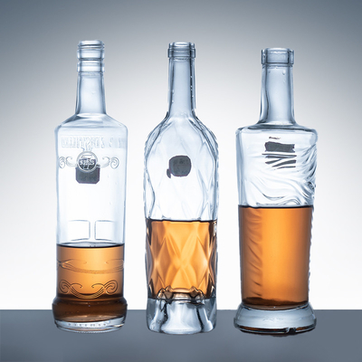 375ml 500ml 700ml 750ml 1000ml 진 위스키 보드카 스크린 인쇄용 유리 병