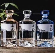 코크 밀폐형 750ml 유리 빈 병 슈퍼 플린트 재료의 고급 음료