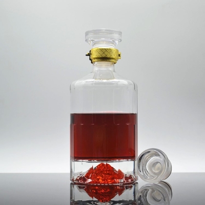 코크 밀폐형 750ml 유리 빈 병 슈퍼 플린트 재료의 고급 음료