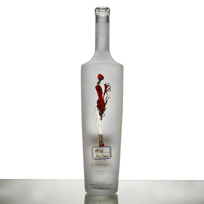 750ml 유리 실린더 위스키 보드카 병 700ml 500ml 와인 글래스 음료용 얼음