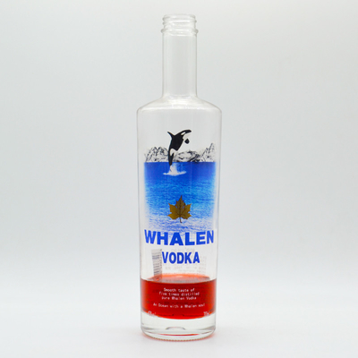 유리 병 판매 750ml 빈 얼음 슈퍼 플린트 스피릿 코크 톱과 술 병