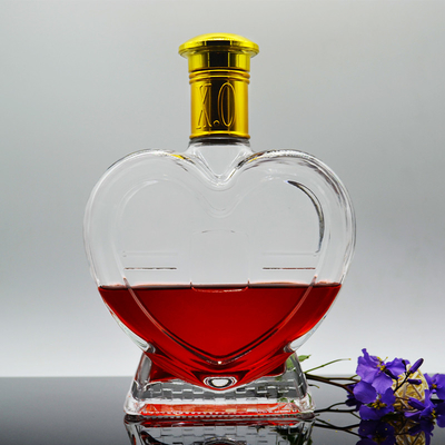 유리 병 판매 750ml 빈 얼음 슈퍼 플린트 스피릿 코크 톱과 술 병