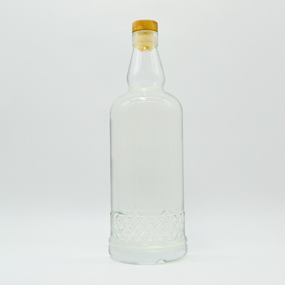 고품질 맑은 브랜디 럼 병 500ml 700ml 750ml 정교한 공예품