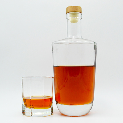 고품질 맑은 브랜디 럼 병 500ml 700ml 750ml 정교한 공예품