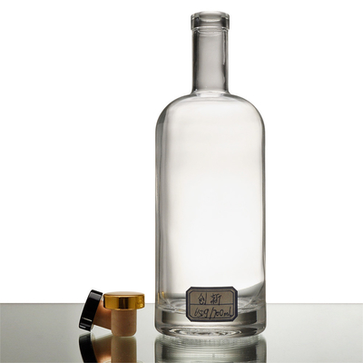 500ml 올리브 오일 스피릿 리커 700ml 750ml 블랙 보드카 위스키 유리 병
