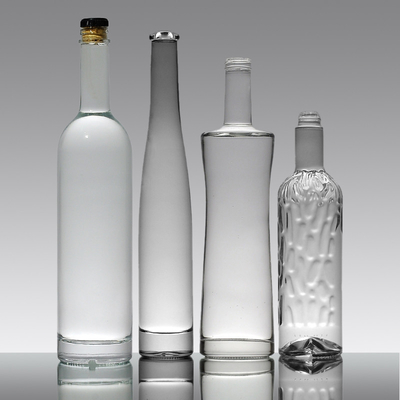 용납되는 민물용 물용 500ml 750ml 빈 크리스탈 유리 와인 병