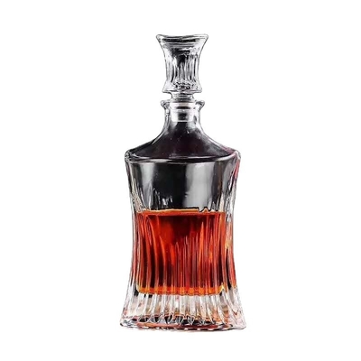 750ml 맑은 스피릿 유리 보드카 병 다이아몬드 모양의 빈 진 병
