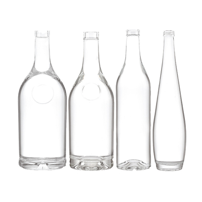 산업용 음료 500ml 공기 밀폐 코크 뚜?? 이 있는 맑은 둥근 유리 술 병