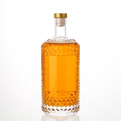 맞춤형 디자인 회색 양버 유리 병 375ml 500ml 750ml 보드카 진 음주