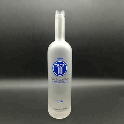 알코올 밀폐를 위한 750ml 선명한 유리 병
