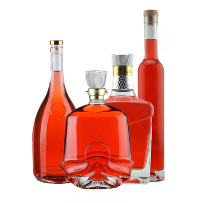 대량 음주 및 와인을 위한 디칼 유리 병 375ml 500ml 700ml 750ml 추가 플린트 빈