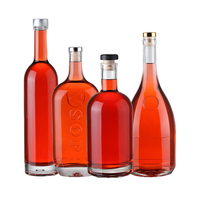 대량 음주 및 와인을 위한 디칼 유리 병 375ml 500ml 700ml 750ml 추가 플린트 빈