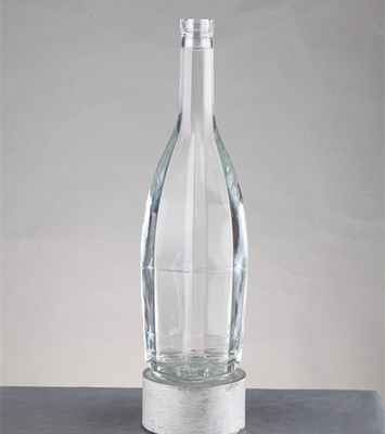 산업용 음료 250ml 500ml 750ml 플래트 위스키 병 나사 뚜?? 이 있는 유리