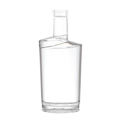 슈퍼 플린트 700ml 750ml 진 보드카 유리 병 주문 위스키 음주 브랜디 빈