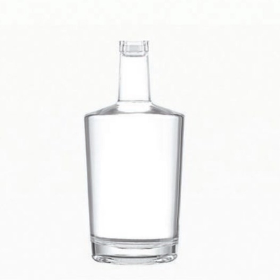 슈퍼 플린트 글래스 750ml 병 브랜디 럼 보드카 검은색 포장 및 재료