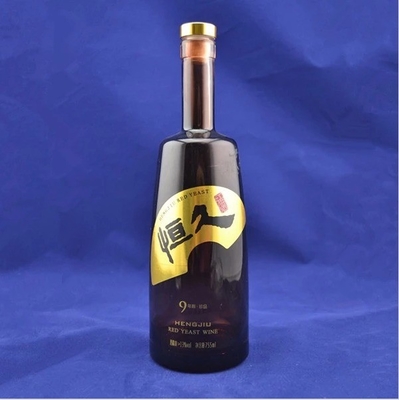 프라이빗 라버 750ml 블랙 글래스 와인 병 와인/유/위스키