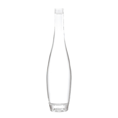 슈퍼 플린트 글래스 750ml 병 브랜디 럼 보드카 검은색 포장 및 재료