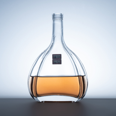 주문 위스키 유리 병 용량 500ml/1000ml/375ml 스크린 프린팅 사각형 모양