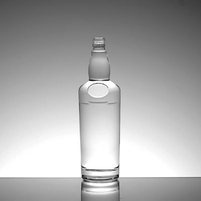 하이 플린트 유리 재료 700ml 긴 목 빈 스피릿 병 위스키 리커 375ml