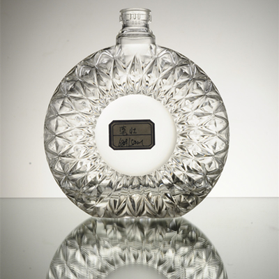 500ml 700ml 유리 병 고급 음료 코크 밀폐 유형 슈퍼 플린트 유리 재료