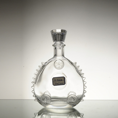 500ml 700ml 유리 병 고급 음료 코크 밀폐 유형 슈퍼 플린트 유리 재료