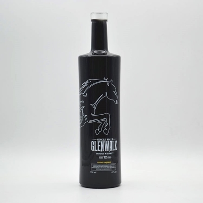1L 750ml 맑은 유리 병 보드카 진 위스키 테킬라 맞춤형 모양