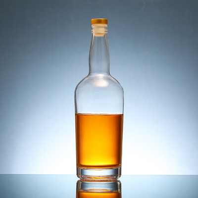 스크린 프린팅 500ml 원형 샴페인 음료 테킬라를 위한 냉동 유리 병