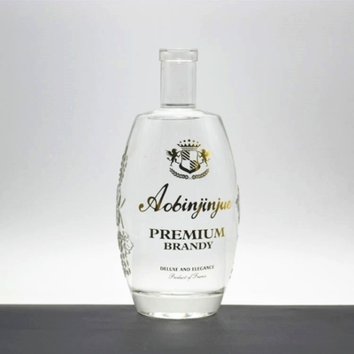 슈퍼 플린트 유리 재료 위스키 요구 사항에 대한 750ml 유리 병