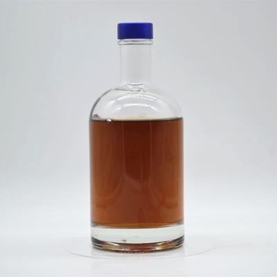 기본 판매 750ml 유리 위스키 병 스크린 프린팅 표면 취급
