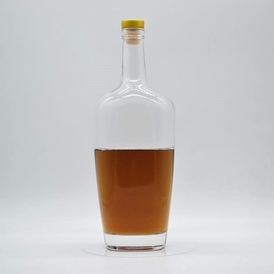 기본 판매 750ml 유리 위스키 병 스크린 프린팅 표면 취급