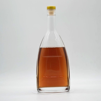 기본 판매 750ml 유리 위스키 병 스크린 프린팅 표면 취급
