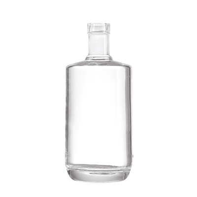 럭셔리 테킬라 알코올 슈퍼 플린트 유리 병 275ml 700ml 750ml 안쪽에 새겨진