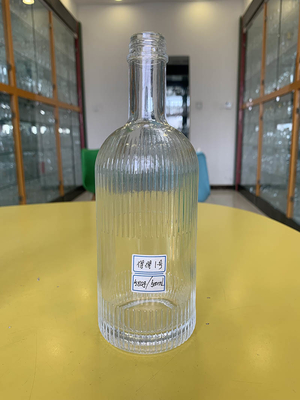 슈퍼 플린트 유리 재료 맑은 위스키 5cl 보드카 유리 와인 병 500ml 알코올 병