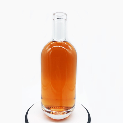 블랙 보드카 진 250ml 빈 주스 맞춤 샴페인 골드 레이블과 정사각형 유리 병