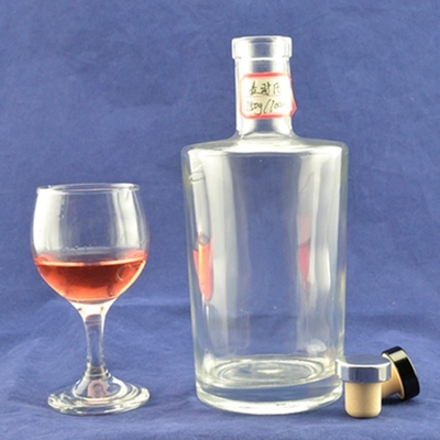 목걸이 재료 슈퍼 플린트 재료 700ml 빈 맑은 알코올 럼 위스키 스피릿 보드카 술 유리 병