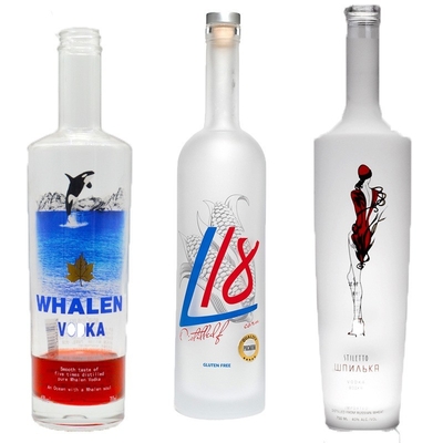 크리스탈 글래스 700ml 750ml 1L 진 위스키 보드카 위스키 와인 병 음료 패키지