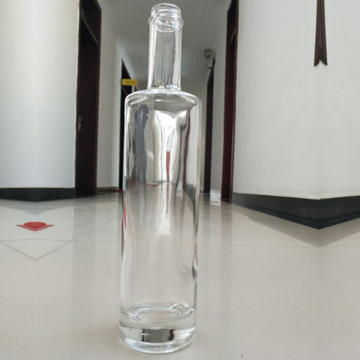 슈퍼 플린트 유리 목걸이 원형 700ml 코크 톱 맑은 진 병